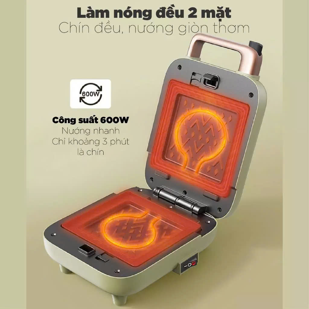 Máy nướng bánh 2 khay Bear DBC-C06M1