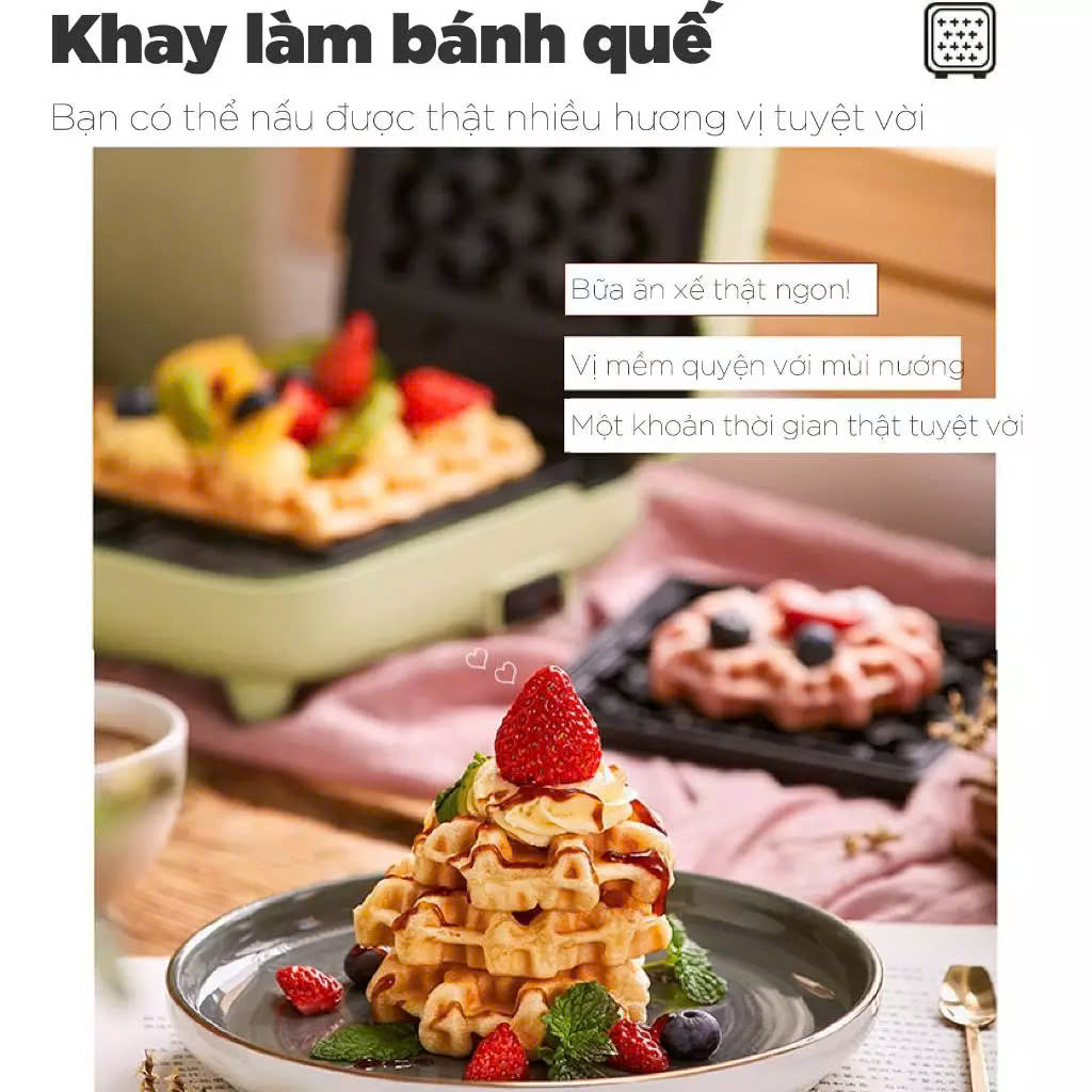 Máy nướng bánh 2 khay Bear DBC-C06M1