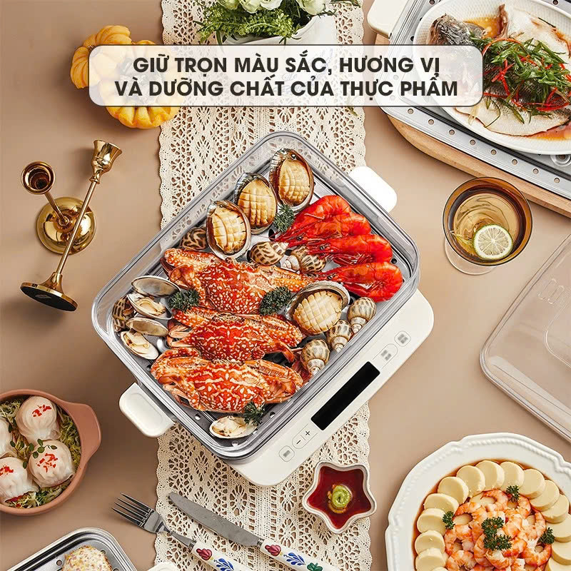 Nồi hấp điện đa năng Bear SB-NH12L