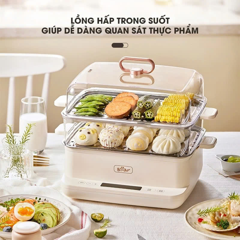 Nồi hấp điện đa năng Bear SB-NH12L