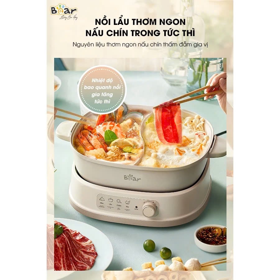 Nồi lẩu điện 2 ngăn Bear SB-NL60U