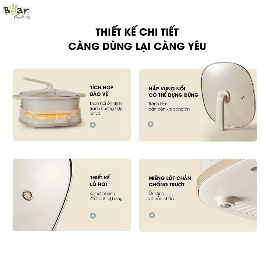 Nồi lẩu điện 2 ngăn Bear SB-NL60U