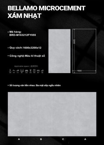  Bellamo Microcement Xám Nhạt (mẫu 1) 