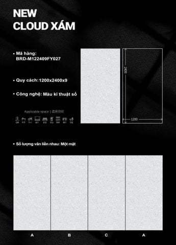  New Cloud Xám (mẫu 1) 