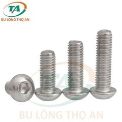 DIN 7380 Bu lông lục giác chìm đầu cầu/ đầu mo Inox 201, 304, 316, 316L