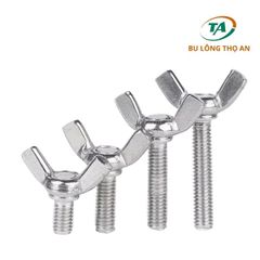 Bu lông tai hồng - Bulong tai chuồn Inox 314, 316, 201