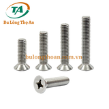 Vít pake đầu bằng, đầu tròn, đầu dù Inox 201, 304, 316