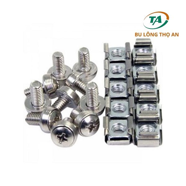 Đai ốc cài (ê cu cài) - Đai ốc tủ rack Inox mạ kẽm các loại – Bu Lông ...
