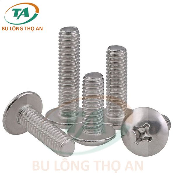 Vít pake, vít bu lông đầu dù Inox 201, 304, 316 chất lượng – Bu Lông Thọ An