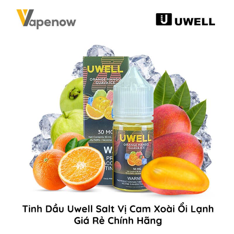 Tinh Dầu Vape Uwell Salt Nic Mango Banana Ice Chính Hãng