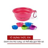  Tô Đựng Thức Ăn Cho Chó Mèo Silicon - Xếp Gọn Tiện Lợi 