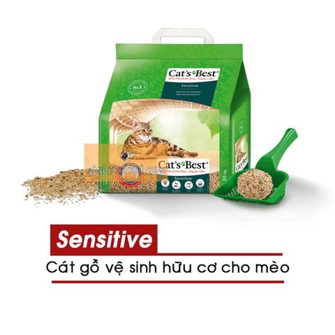  Cát Gỗ CAT’S BEST SENSITIVE - Cát Hữu Cơ Siêu Thấm Hút Và Kháng Khuẩn MVR 