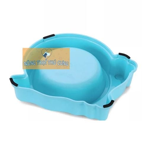  Bát Ăn Inox Cho Chó Mèo - Hình Ốc Sên 19cm 