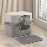  Nhà Vệ Sinh Vuông Cửa Bên Hông Nắp Rời - 52x38x35cm 