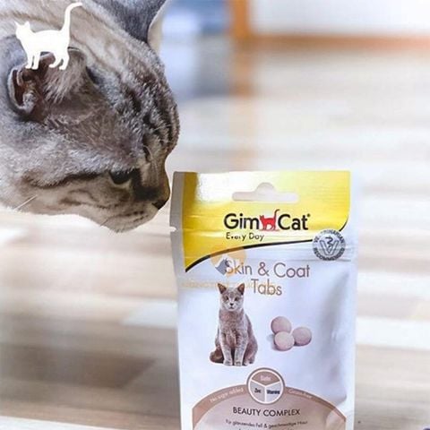  Bánh Thưởng Viên GimCat Cho Mèo Giúp Lông Bóng Mượt Móng Khỏe Gói 40g 