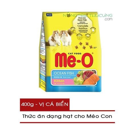  Hạt Mèo con ME-O Kitten - Vị Cá Biển - 400gr/1.1kg 