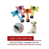  Lược Chải Lông - Gỡ Lông Thông Minh Cho Chó Mèo Loại bỏ lông rụng bám trên người chó 
