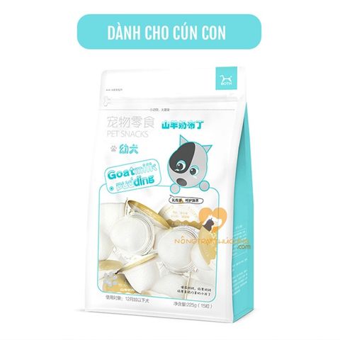  Pudding Thạch Sữa Dê Bổ Sung Canxi Cho Chó 