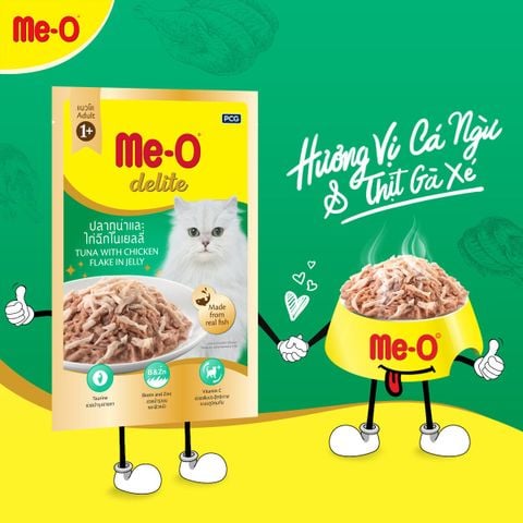  Pate Cho Mèo Me-O Delite (Cao Cấp) Gói 70Gr 