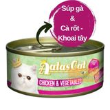  Pate AATAS Cho Mèo Mọi Lứa Tuổi (Súp Gà Mix) Creamy Chicken - Lon 80g - MVR 