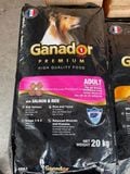  Hạt Chó GANADOR ADULT - Vị Cá hồi và Gạo 20 KG 