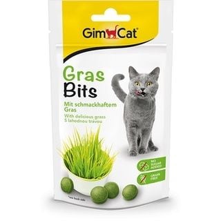  Snack - Bánh Thưởng GimCat Cho Mèo Vị Cỏ Giúp Giảm Stress Gói 50g - GimCat Gras Bits 