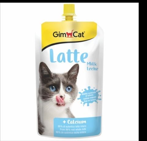  GIMCAT LATTE SỮA CHO MÈO - Tăng Canxi - 200ML 