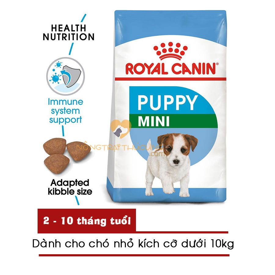 Hạt Chó con ROYAL CANIN MINI PUPPY 800g/2kg/8kg – Nông Trại Thú Cưng