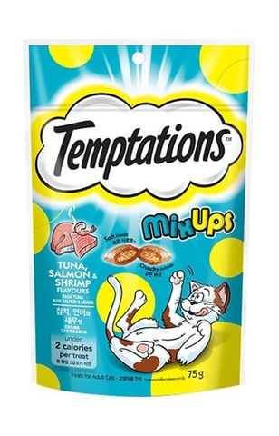  Bánh Snack - Bánh Thưởng Nhân Kem Cho Mèo Temptations 85g 