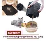  Thảm Hứng Cát Mèo - Thảm Chống Văng Cát Mèo Size Lớn 60x40cm 