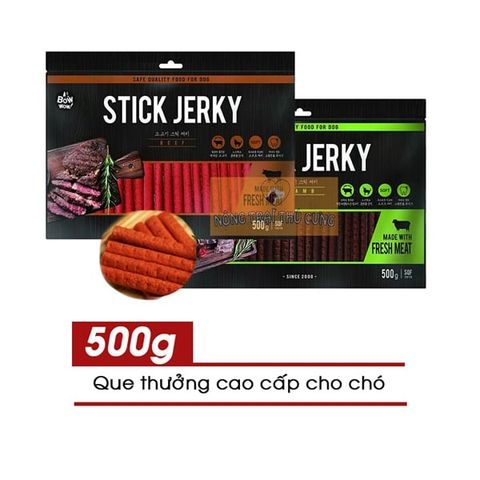  Que Thưởng Chó Stick Jerky Bowwow! Hàn Quốc - 500gr - Nhiều vị 