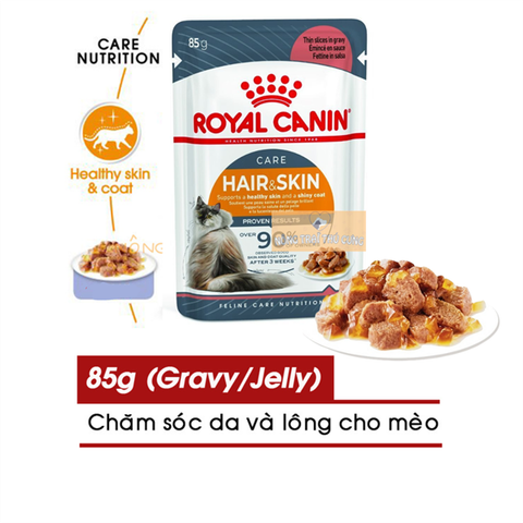  Pate cho mèo ROYAL CANIN INTENSE BEAUTY JELLY (chăm sóc da lông khỏe mạnh) 85gr 