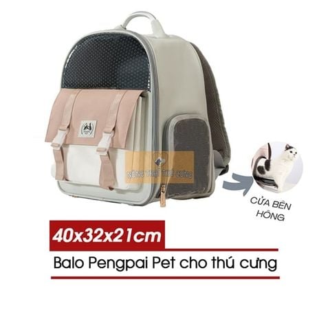  Balo Cho Chó Mèo Pengpai Pet Vải Lưới Mát, Thoáng Khí (Dưới 8kg) 