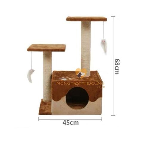  Cat Tree - Nhà Cây Cho Mèo Kèm Trụ Cào Móng CT00018 