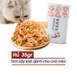  Tôm Sấy Khô Cho Chó Mèo Hủ 35g 
