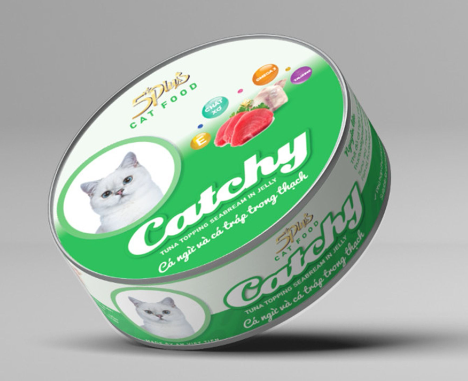  Pate Cho Mèo 5Plus Catchy Lon 160g Nhiều Vị 
