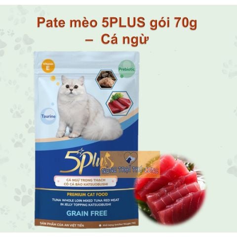  Pate Cho Mèo 5Plus Premium (Cao Cấp Grain Free) 70g 