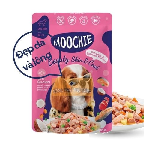  Pate MooChie Thịt Xào Cho Chó Mọi Lứa Tuổi Gói 85g 