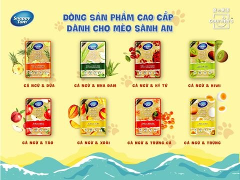  [HOT] Pate Snappy Tom Trái Cây Mix Cá Ngừ Cao Cấp 70g - Đủ 8 Vị 