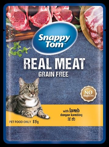  Pate Snappy Tom Real Fish Cho Mèo 85g 