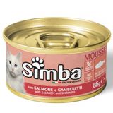  Pate mèo Pate mèo Simba Mousse Salmon & Shrimps 85g 