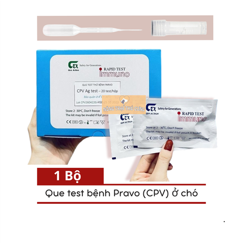  Que Test Xét Nghiệm Bệnh Parvo CPV Ở Chó 