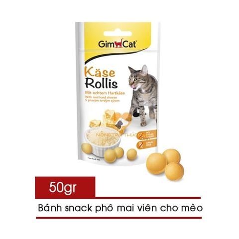  Phô Mai Viên Gimcat Kase Rollis Cho Mèo 40/140/425g 