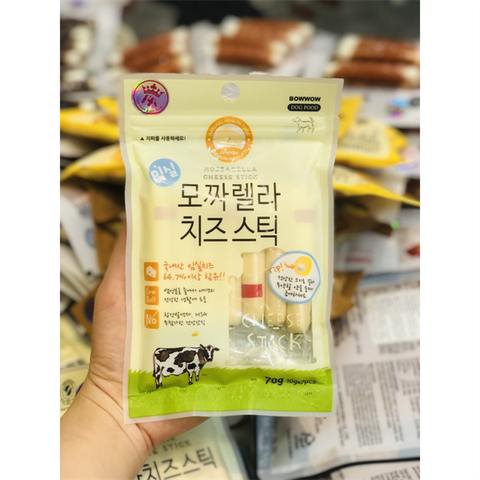  Xúc Xích Chó Bowwow Hàn Quốc - 70g - MOZZARELLA/ CHEDDAR 