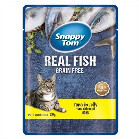  Pate Snappy Tom Real Fish Cho Mèo 85g 