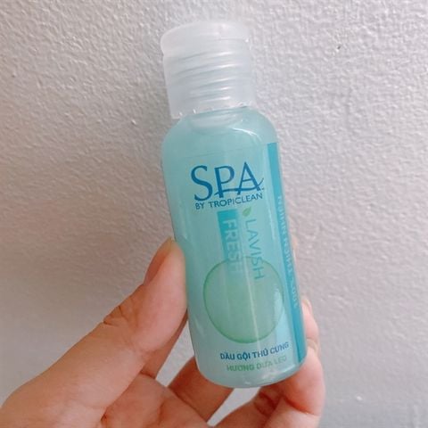  [Chai 50ML] Sữa Tắm Dưỡng Lông Chó Mèo SPA TropiClean Lavish 473ml (USA) 