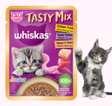  Pate Whiskas Tasty Mix In Gravy 70g Thịt Nấu Sốt Cho Mèo 