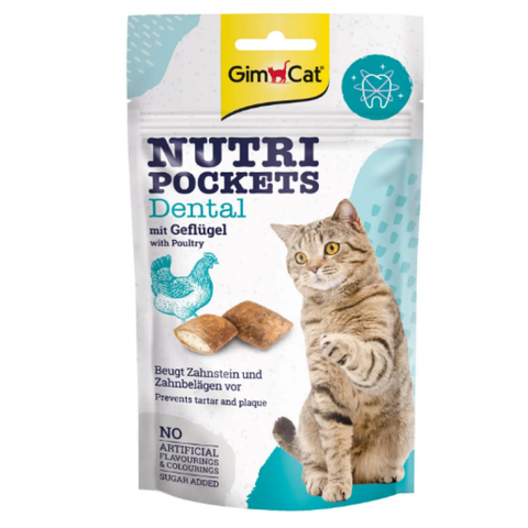  Bánh Snack GimCat Mèo Có Nhân - Gói 60g- GimCat Nutri Pockets - Nhiều vị 