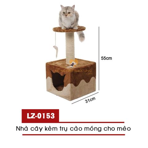  Cat Tree – Nhà Cây Cho Mèo Kèm Trụ Cào Móng – Mã LZ0153 