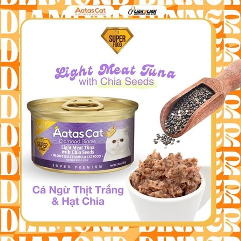  Pate AATAS Light Meat (Diamond Dinner) Cho Mèo Mọi Lứa Tuổi 